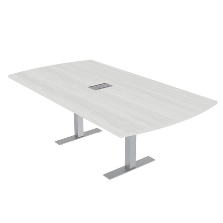 Skutchi Designs 45.25 in W, 84 in L, 29 in H, Engineered Wood Top, White HAR-AREC-46X84-T-ELEC-WHCYPRESS